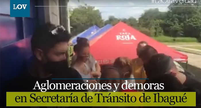 Aglomeraciones en la Secretaría de Tránsito de Ibagué
