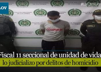 Judicializado por asesinato de joven en Planadas