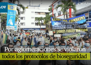 Barretistas se olvidaron del COVID y aglomeraron la calle tercera en Ibagué.