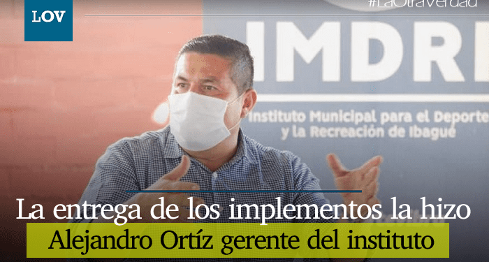 Gerente del IMDRI hizo entrega de implementación deportiva.