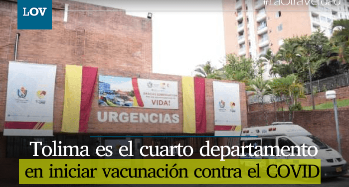 Inició vacunación contra el COVID- 19 en el Tolima
