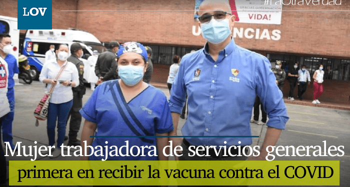 Marisol: la primera persona en ser vacunada contra el COVID en el Tolima