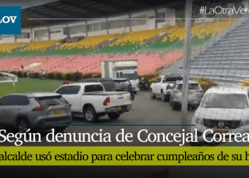 ¡Escándalo! Alcalde Hurtado usó estadio para celebrar el cumpleaños de su hijo