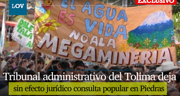 ¡Atención! Se cae consulta popular en Piedras Tolima