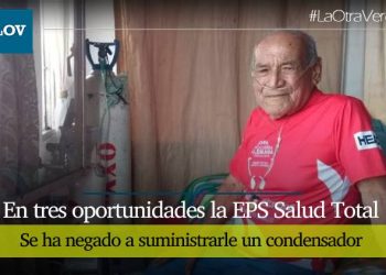 Denuncian negligencia de EPS Salud Total a don Miguel Martínez