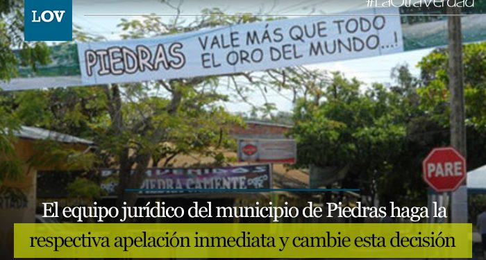 Fallo administrativo da vía libre a minería en Piedras