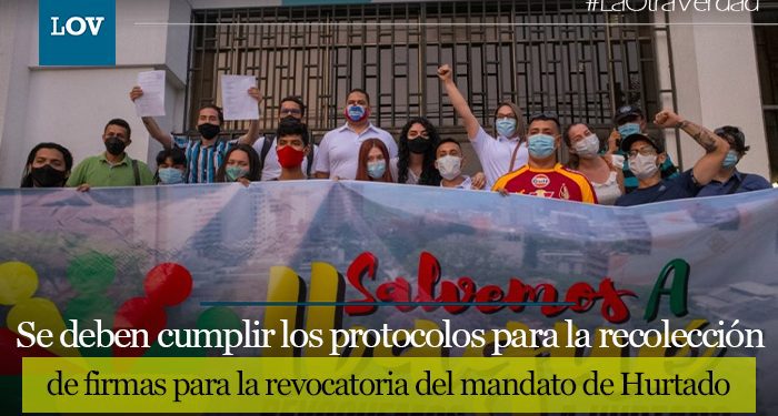 Queda en firme recolección de firmas para revocatoria de Hurtado
