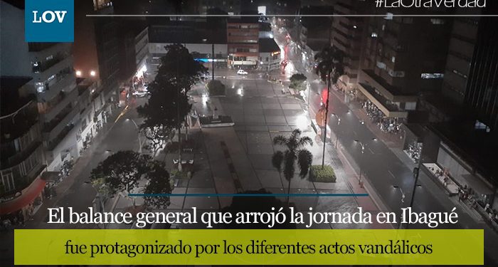 Parte de tranquilidad en las movilizaciones en Ibagué