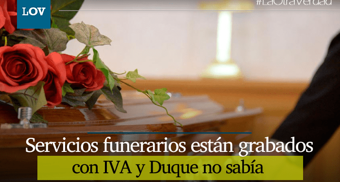 Duque dice que no sabe porqué servicios funerarios estarían grabados en la Reforma Tributaria