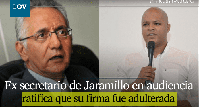 Ex secretario de cultura de Jaramillo ratifica en audiencia que su firma fué adulterada