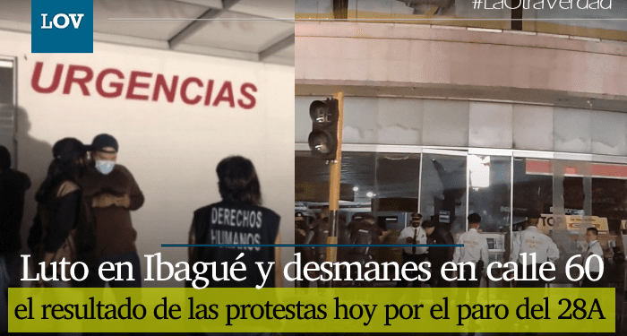 La jornada de protestas en Ibagué: Un joven asesinado y disturbios en Calle 60