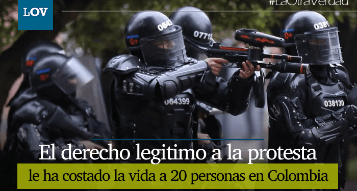 20 muertos ha dejado las protestas sociales en el país: Defensoría del Pueblo
