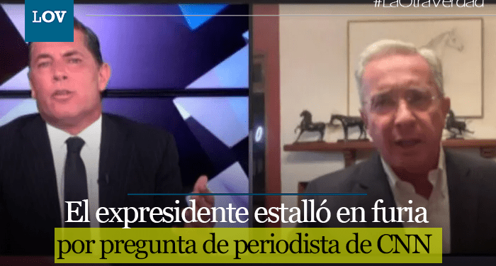 Uribe se enojó por preguntas de periodista en el Canal CNN en español