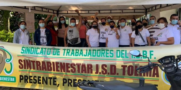Sintrabienestar se van a paro por polémico proyecto de ley en el congreso la república