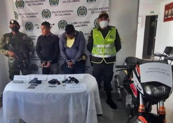 Capturados dos sujetos con porte ilegal de armas en el Tolima