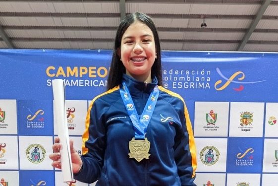 tolimense gana oro en Sudamericano de esgrima