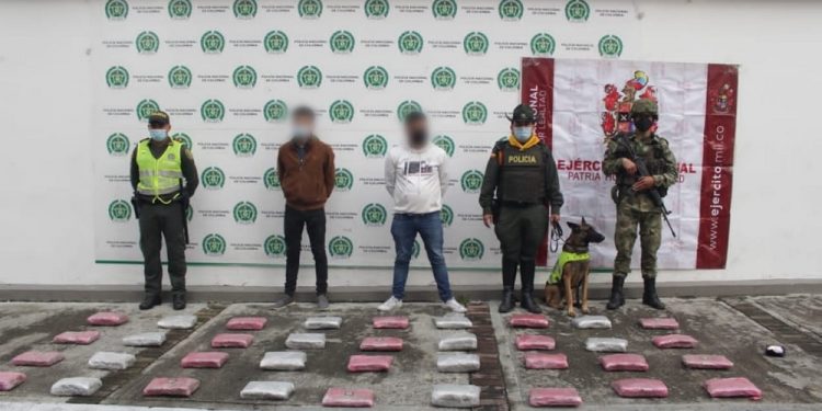 Dos hombres fueron capturados por tráfico de más de 30 mil dosis de estupefacientes en Ibagué