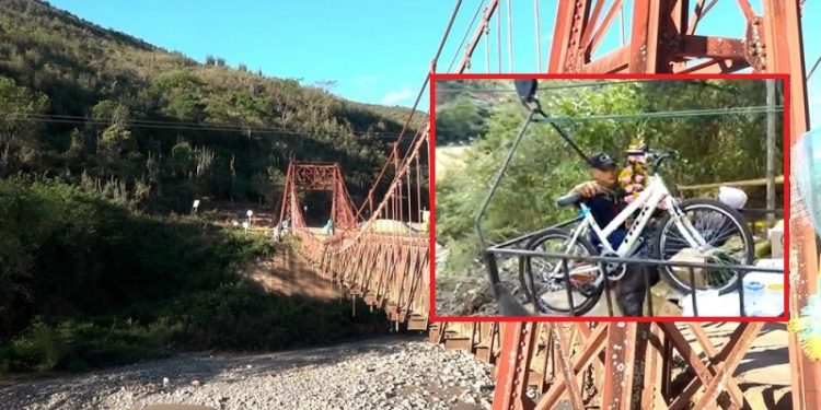 Traumática reconstrucción del puente Las Delicias en Alpujarra, Tolima