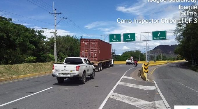Habilitada la vía Ibagué – Girardot, y paso lento por la Línea