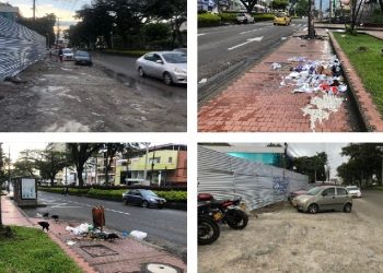 Denuncian basuras y autos mal estacionados sobre Carrera Quinta de Ibagué