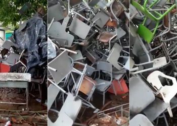 Denuncian detrimento patrimonial con pupitres de colegio en Ambalema, Tolima