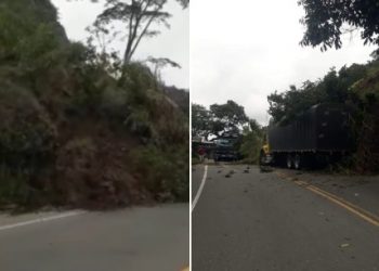 Ibagué – Calarcá cerrado por varios derrumbes en la vía