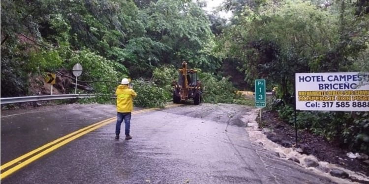 Vía Ibagué – Gualanday cerrada temporalmente por deslizamientos