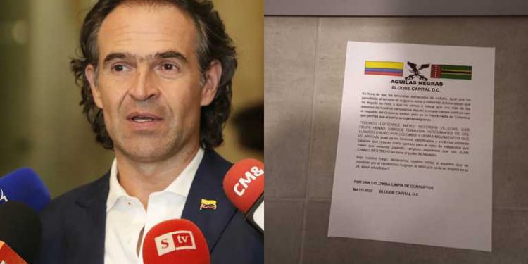 Federico Gutiérrez amenazado de muerte por Las Águilas Negras