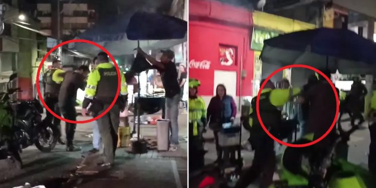 En video quedó abuso policial en Ibagué