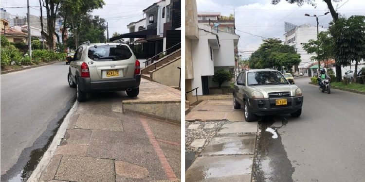 Propietarios de carros particulares tienes de parqueo público la calle de Ibagué