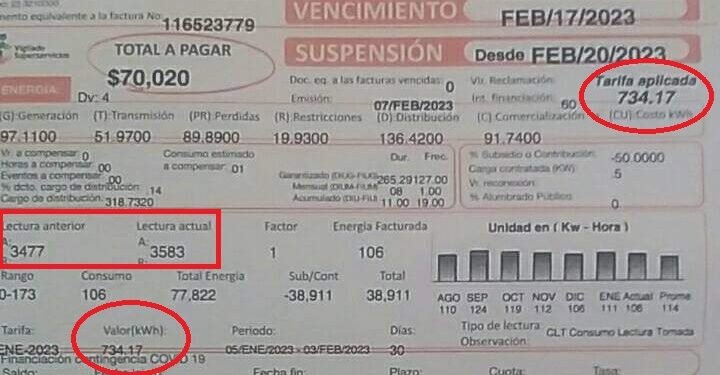 Denuncian que no hay reducción en la tarifa de energía con Celsia en el Tolima