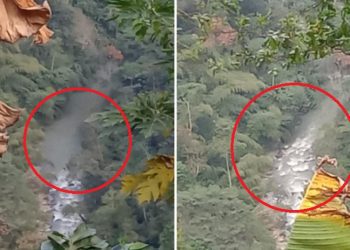 Represamiento del Río Recio en zona rural del Líbano, Tolima