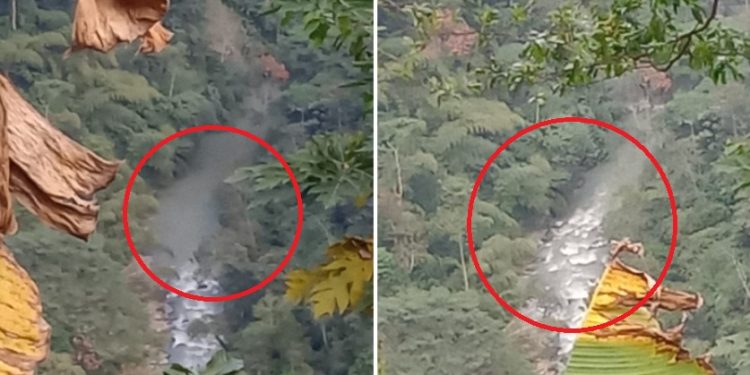 Represamiento del Río Recio en zona rural del Líbano, Tolima