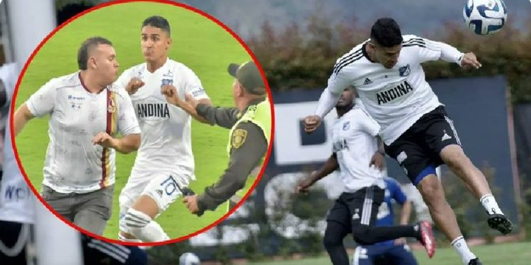 Sin cumplir incapacidad Daniel Cataño entrenó con Millonarios