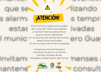 Denunciaron falsa alarma de avalancha en Armero Guayabal