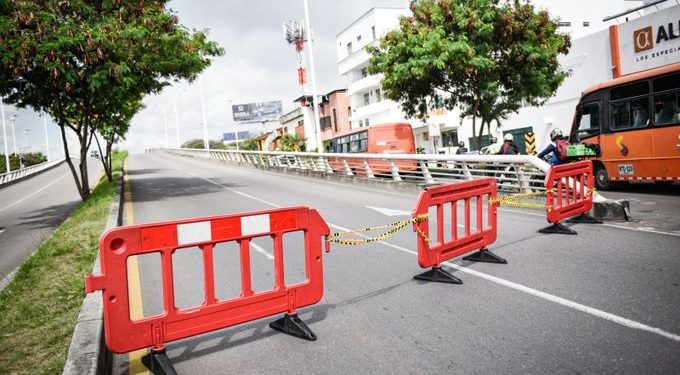 Puente de la calle 83 en Ibagué está bloqueado por mantenimiento
