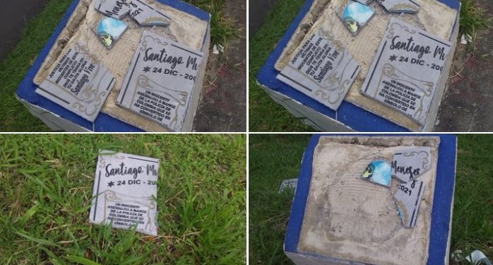 Denuncian destrucción de placa conmemorativa de Santiago Murillo en Ibagué