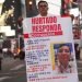 Correa esperó a Hurtado, en el Times Square, Nueva York, con un cartel