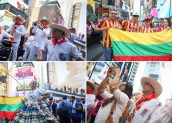 En la Gran Manzana presenciaron la inauguración de la versión 49 del Festival Folclórico Colombiano