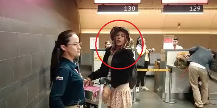 Agresión de extranjera a funcionaria de Migración en el Aeropuerto El Dorado