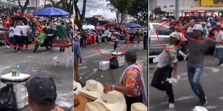 Unos disfrutaron el desfile Sanpedrino, otros se prendieron a machete en Ibagué