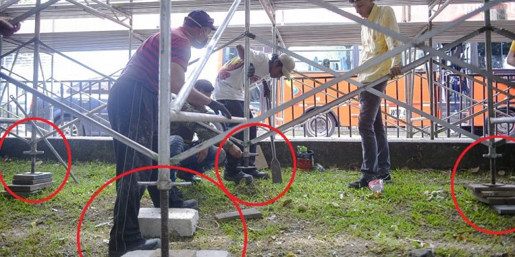 Exigen ajustes técnicos a los palcos del desfile del folclor en Ibagué