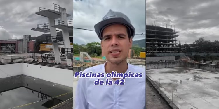 Julián Rodríguez denuncia restrasos en la obra de las Piscinas Olímpicas de Ibagué
