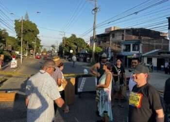 Protesta en El Salado por la falta de agua en Ibagué