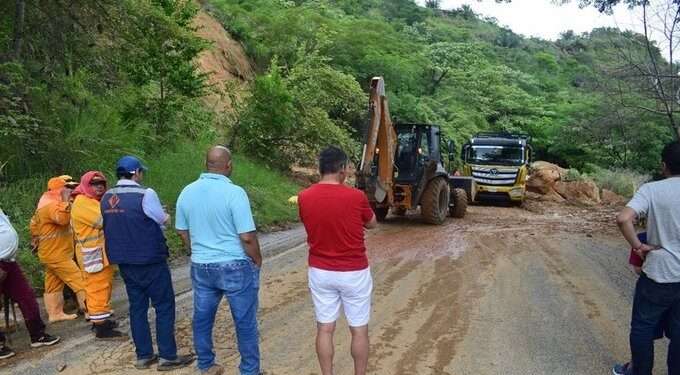 Restablecida la movilidad en la Vía Chaparral – Olaya Herrera tras derrumbe