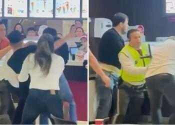 Violenta pelea desató caos en el Centro Comercial La Estación de Ibagué