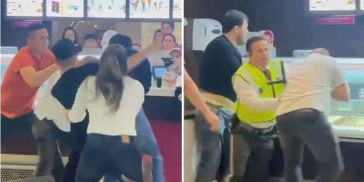 Violenta pelea desató caos en el Centro Comercial La Estación de Ibagué