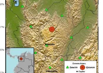 Dos sismos sacuden Colombia en la madrugada del domingo