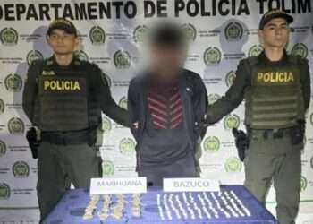 Capturan a hombre con estupefacientes en Lérida, Tolima