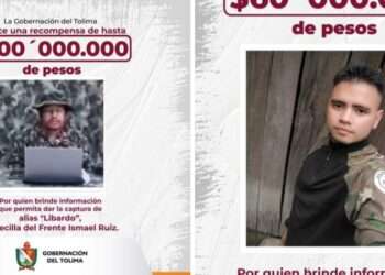Ofrece recompensas millonarias por información sobre alias ‘Libardo’ y ‘May’